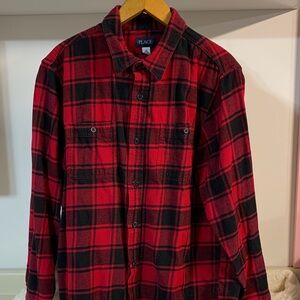 The Children's Place Red and Black Plaid Shirt